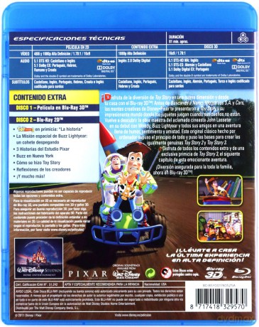 Toy Story (Disney) [Blu-Ray 3D]+[Blu-Ray]