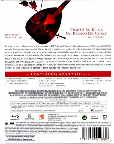 Gra o tron: Sezon 3 Sezon 3 [5xBlu-Ray]
