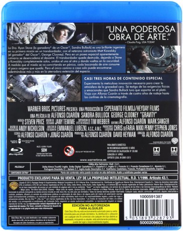 Gravity (Grawitacja) [2xBlu-Ray]