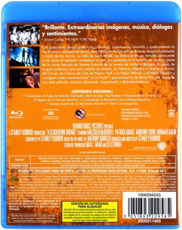 A Clockwork Orange (Mechaniczna pomarańcza) [Blu-Ray]
