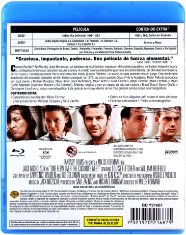 One Flew Over the Cuckoo's Nest (Lot nad kukułczym gniazdem) [Blu-Ray]