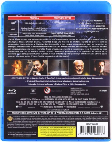 The Prestige (Prestiż) [Blu-Ray]