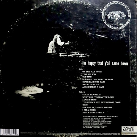 Neil Young: Dorothy Chandler Pavilion 1971 [Winyl]