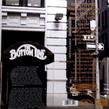 Neil Young: The Bottom Line 1974 [Winyl]