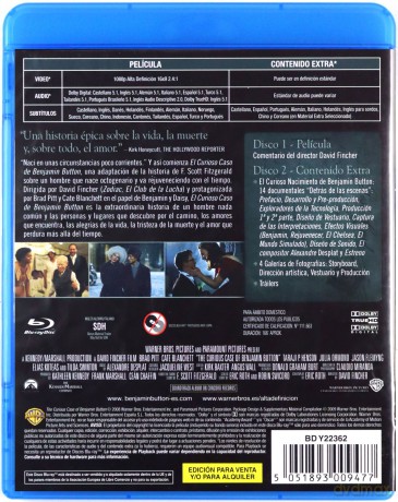 The Curious Case of Benjamin Button (Ciekawy przypadek Benjamina Buttona) [2xBlu-Ray]
