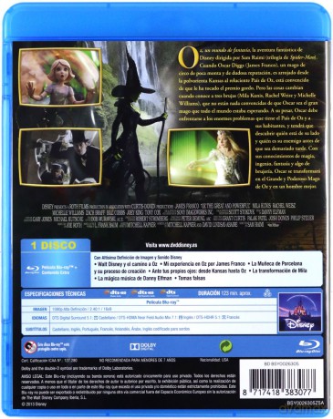 Oz the Great and Powerful (Oz: Wielki i Potężny) (Disney) [Blu-Ray]