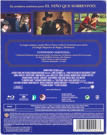 Harry Potter and the Sorcerer's Stone (Harry Potter i Kamień Filozoficzny) [Blu-Ray]