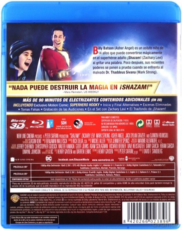 Shazam! [Blu-Ray 3D]+[Blu-Ray]