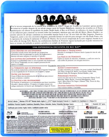 Gra o tron Sezon 3 [5xBlu-Ray]