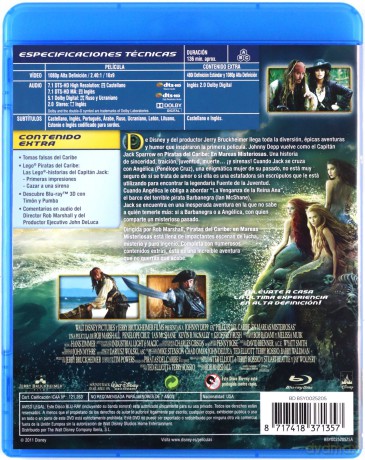Pirates of the Caribbean: On Stranger Tides (Piraci z Karaibów: Na nieznanych wodach) (Disney) [Blu-Ray]