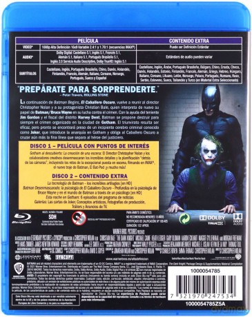 The Dark Knight (Mroczny Rycerz) [Blu-Ray]