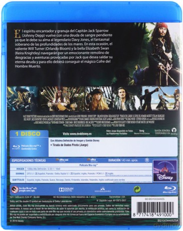 Pirates of the Caribbean: Dead Man's Chest (Piraci z Karaibów: Skrzynia umarlaka) [Blu-Ray]