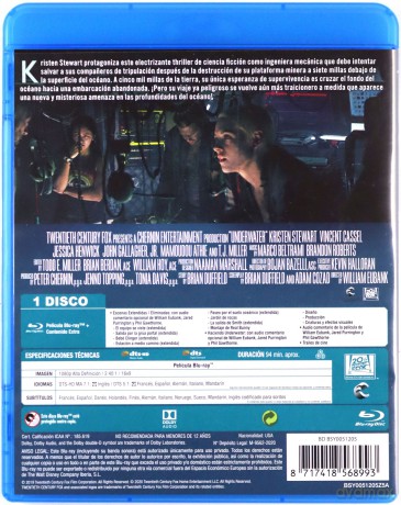 Underwater (Głębia strachu) [Blu-Ray]
