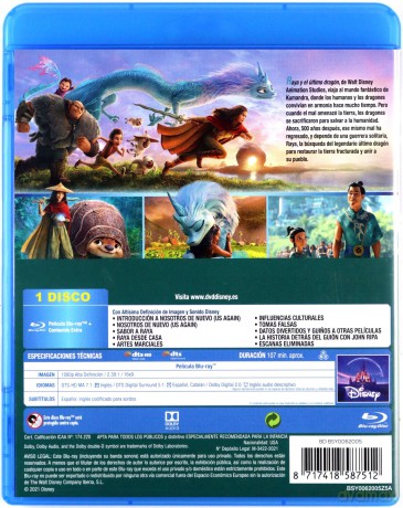 Raya and the Last Dragon (Raya i ostatni smok) [Blu-Ray]