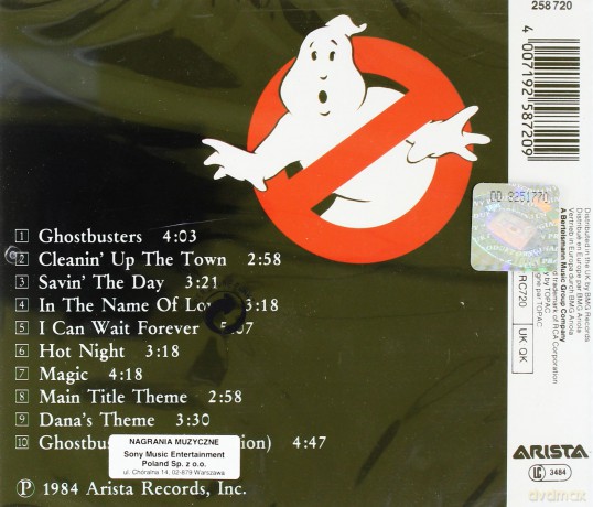 Ghostbusters soundtrack (Pogromcy Duchów) [CD]