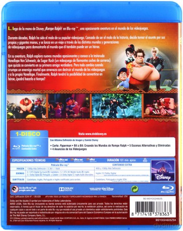 Wreck-It Ralph (Ralph Demolka) (Disney) [Blu-Ray]