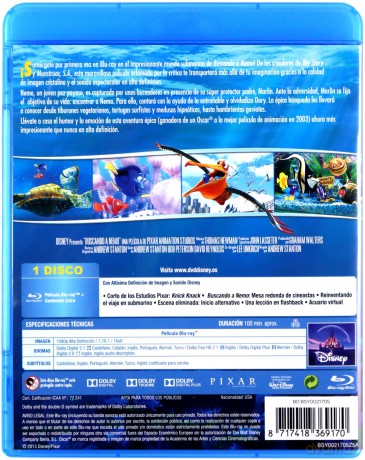 Finding Nemo (Gdzie jest Nemo) (Disney) [Blu-Ray]
