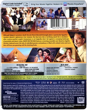 Death on the Nile (Śmierć na Nilu) [Blu-Ray 4K]+[Blu-Ray]