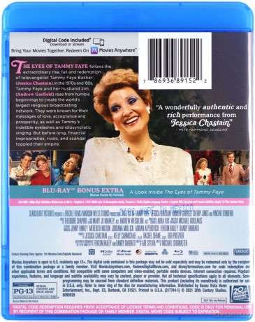 The Eyes of Tammy Faye (Oczy Tammy Faye) [Blu-Ray]