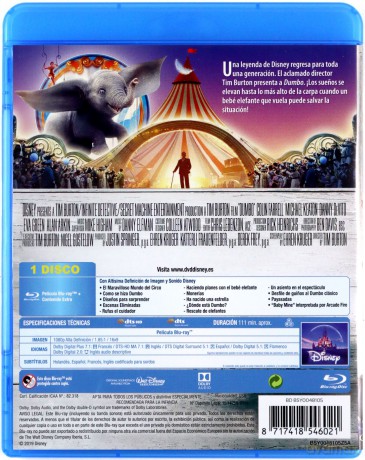 Dumbo (Disney) [Blu-Ray]