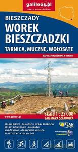 Bieszczady - Worek Bieszczadzki - mapa