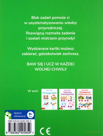 Blok zadań. Przyroda - Elżbieta Gierek [KSIĄŻKA]