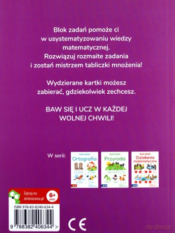 Blok zadań. Tabliczka mnożenia - Iza Gołuchowska [KSIĄŻKA]