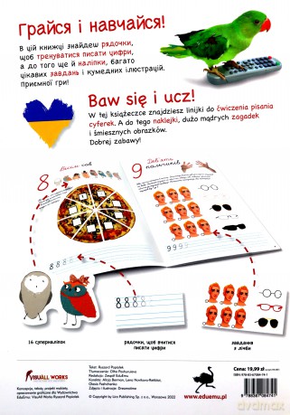 Cyferki. Uczymy się liczyć! Wersja UKRAIŃSKA [KSIĄŻKA]