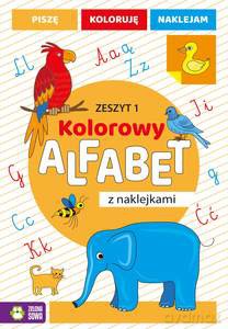 Kolorowy alfabet z naklejkami. Zeszyt 1 [KSIĄŻKA]