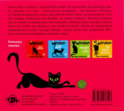 Kot Winston Agent pod przykrywką CD MP3 audiobook - Frauke Scheunemann [AUDIOBOOK]