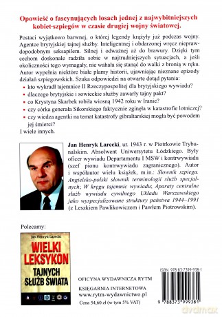Krystyna Skarbek. Wciąż tajemnicza agentka. W 70. rocznicę śmierci - Jan Henryk Larecki [KSIĄŻKA]