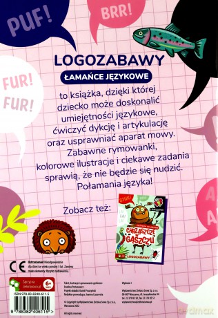 Logozabawy. Łamańce językowe. Jeże na kaloryferze - Ewelina Protasewicz [KSIĄŻKA]
