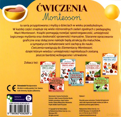 Montessori. Ćwiczenia pięciolatka - Zuzanna Osuchowska [KSIĄŻKA]