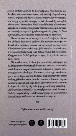 NOWA JUSTYNA. Początki opłakanej kariery. (Tom 1) - Alphonse François de Sade Donatien [KSIĄŻKA]