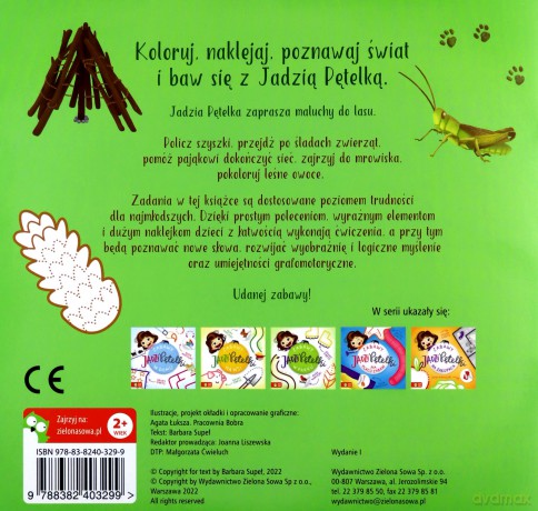 Zabawy Jadzi Pętelki. W lesie - Barbara Supeł [KSIĄŻKA]