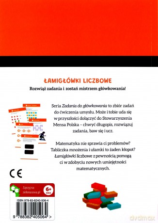 Zadania do główkowania. Łamigłówki liczbowe - Tomasz Czapla [KSIĄŻKA]