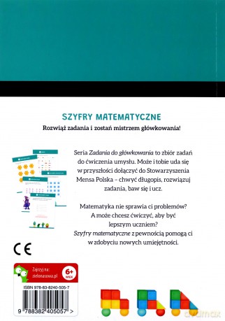 Zadania do główkowania. Szyfry matematyczne - Tomasz Czapla [KSIĄŻKA]