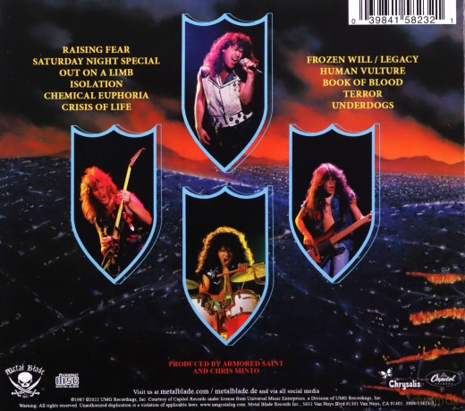Armored Saint: Raising Fear (digipack) [CD]