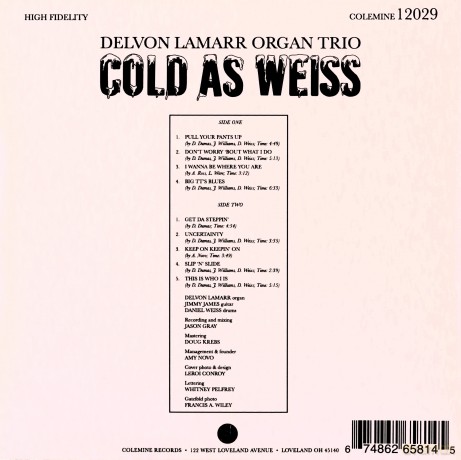 Delvon Lamarr Organ Trio: Cold As Weiss [CD]