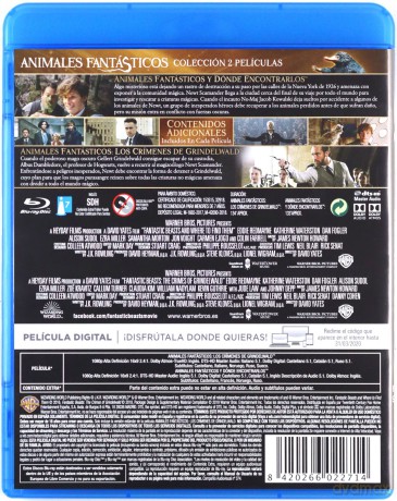 Fantastic Beasts and Where to Find Them / Fantastic Beasts: The Crimes of Grindelwald (Fantastyczne zwierzęta i jak je znaleźć / Fantastyczne zwierzęta: Zbrodnie Grindelwalda) [2xBlu-Ray]