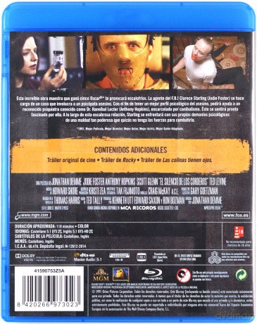 The Silence of the Lambs (Milczenie owiec) [Blu-Ray]