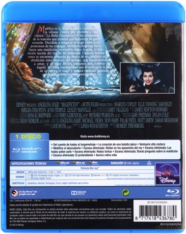 Maleficent (Czarownica) (Disney) [Blu-Ray]