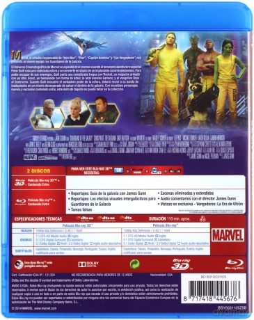 Guardians of the Galaxy (Strażnicy Galaktyki) [Blu-Ray 3D]+[Blu-Ray]