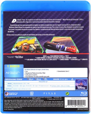 Cars 3 (Auta 3) (Disney) [Blu-Ray]