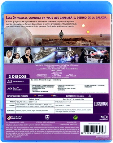 Star Wars: Episode IV - A New Hope (Gwiezdne wojny) [2xBlu-Ray]