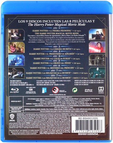Harry Potter Complete Collection 1-8 [BOX] [9xBlu-Ray]