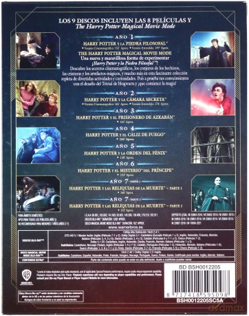 Harry Potter Complete Collection 1-8 [BOX] [9xBlu-Ray]