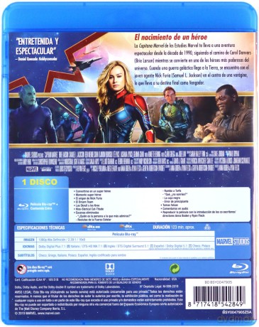 Kapitan Marvel [Blu-Ray]