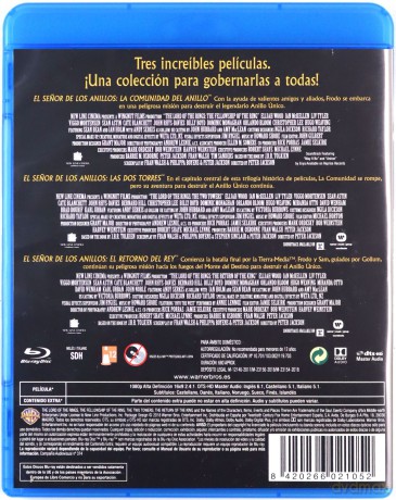 The Lord of the Rings 1-3 Trilogy (Władca Pierścieni 1-3 Trylogia) [3xBlu-Ray]