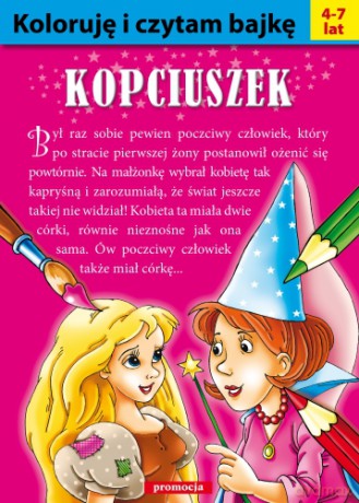 Koloruję I Czytaj Bajkę Kopciuszek [KSIĄŻKA]